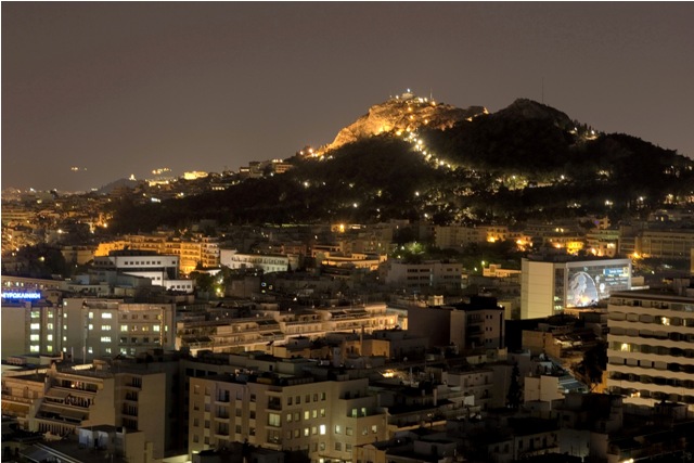 Athens - Mount Lycabettus by night
